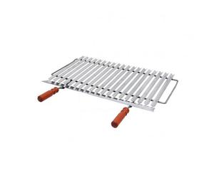 GRIGLIA GRATICOLA BIOLOGICA BISTECCHIERA bbq barbecue scola grasso cm 71x42 Eos
