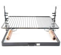 GRIGLIA GRATICOLA CM. 60x37 CON BASE APPOGGIO E ALTEZZA REGOLABILE CHIANINA