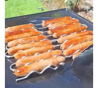 Griglia griglia per salsicce arrotolabile 360 gradi per salsicce salsicce e snac