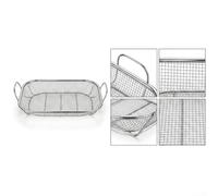 Griglia in Acciaio 42cm Perforata per BBQ Griglia in Acciaio(2PC) | Acciaio per premium, design perforato, cottura uniforme, per ideale per verdure carne pesce, deformazioni