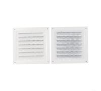 Griglia in acciaio inox, 15 x 15 cm, copertura per la circolazione dell'aria, griglia protettiva, griglia di ventilazione, per una maggiore efficienza HVAC e gestione del flusso d'aria (2 pezzi