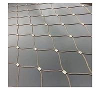 Griglia in acciaio inox 304 a forma di X, flessibile, rete di sicurezza decorativa per scale, giardino, 7 cm x 12 m