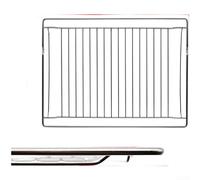 Griglia in acciaio inox 304, per fornelli da incasso, resistente al calore fino a 800 °C, resistente alle alte prestazioni, dimensioni: 44,8 x 33,7 x 1,7 cm