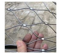 Griglia in acciaio inox flessibile per ringhiera, 8 cm/1,5 mm, sicura e decorativa, per scale da giardino (2 x 12 m), versatile per uso esterno e agricolo