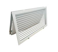 GRIGLIA IN ALLUMINIO BIANCO RAL9016 CON FILTRO AD ALETTE FISSE PASSO 20 mm VARIE MISURE