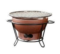 Griglia in ceramica per stufa a legna, Stufa a carbone in argilla 9x5 pollici con forno di ventilazione for barbecue, tè, cucina, balcone esterno