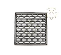 Griglia in ghisa 20x20 cm per areazione per stufe camini barbecue base appoggio