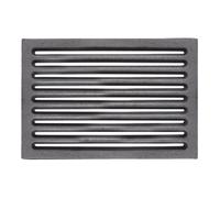 Griglia in ghisa 20x30cm per areazione stufe camini barbecue base appoggio legna