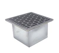 Griglia in ghisa 25x25 cm per camino con cassetto raccogli cenere h 14 cm