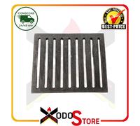 Griglia in ghisa caduta cenere per camini e stufe a pellet 19,5 x 23,4 cm-0013