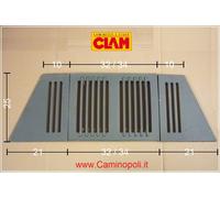 Griglia in GHISA CLAM Ricambio Originale per Termocamino Termofavilla T85 Camino