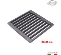 Griglia in ghisa 20x20x1 cm per camino stufa barbecue fondello per cenere