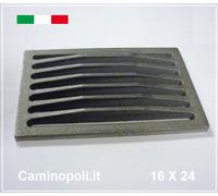 Griglia in Ghisa per il Camino 24x16 Ricambio Caminetto 16X24 Misura 160x240