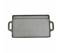 vidaXL Piastra in Ghisa Reversibile per BBQ e Pizza Accessori Cucina Teglia