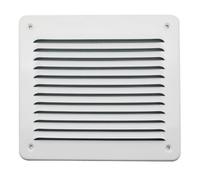 Griglia In Metallo Da Sovrapporre Con Rete L. 193 X H. 165 Mm - Alluminio Bianco
