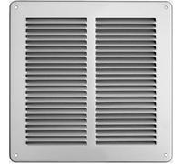 Griglia in metallo da sovrapporre con rete l. 240 x h. 240 mm bianco