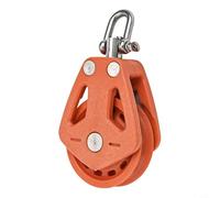 Griglia in nylon resistente 90 x 42 x 20 mm per barche a vela layout marino - 460 kg Wll 10 mm Capacità di linea rotante singolo sartiame per - Accessori puleggia (A)