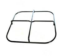 Griglia in piattina nera 1 fuoco cucina Jollynox 24,5 x 23 cm.