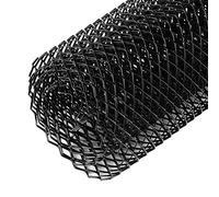 Griglia in rete in alluminio con foro da 8x16mm, universale, per auto da corsa, griglia a rete per carrozzeria, griglia a rombo, colore: nero (100 x 33 cm)