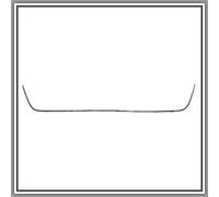 Griglia Inferiore Paraurti Nera - Cornice Cromata Vw Sharan-(Anno 2010 In Poi)