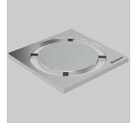 Griglia inox per sifone doccia design 8x8 quadrato Geberit
