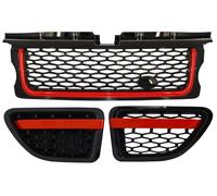 Griglia Lato Vents per Sport 05-08 L320 Autobiografia Look Nero Rosso