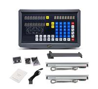 Griglia Lineare, Kit Sns-2V A 2 Assi, Lettura Digitale Per Tornio Fresatrice Con 2 Righelli Ottici Da 5 µm, Encoder Lineare,0.005mm Complete Kit