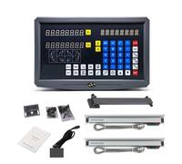 Griglia Lineare, Kit Sns-2V A 2 Assi, Lettura Digitale Per Tornio Fresatrice Con 2 Righelli Ottici Da 5 µm, Encoder Lineare,0.001mm Complete Kit