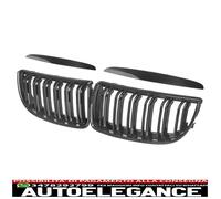 Griglia look carbon a doppio rene a barra singola adatta per bmw serie 3 e90
