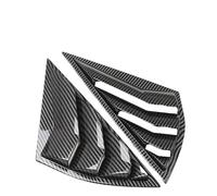 Griglia lunotto Posteriore 2 Pezzi di Copertura per Alette del finestrino Laterale dell'auto Adatte per Ford Mustang Mach-E 2021-2022, Accessori per Auto Spoiler Posteriori Auto(Carbon Fiber Look)