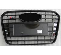 GRIGLIA MASCHERA MASCHERINA RADIATORE NERA LUCIDA C/SENSORI PER AUDI A6 2011-