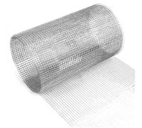 Griglia metallica a maglia fine, 31 cm x 3 m, per aiuole rialzate, rete metallica in acciaio inox, rete metallica come filo per voliera, filo di coniglio, griglia per topi rialzati in giardino
