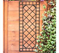 Griglia Metallica Decorazione Parete Graticcio Terrazza Spalliera Metallo Nero