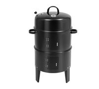 Griglia multifunzione per barbecue a carbonella, per giardino, campeggio, cucina, braciere, barbecue a carbonella, spessore del vento regolabile, griglia cromata, vaschetta a carbone smaltata, per