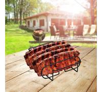 Griglia multiuso per costine, per grigliare e cucinare, barbecue, giardino,