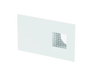 Griglia murale combinata esterna ComfoEdge Dupla DN160, aria esterna sinistra, bianco, RAL 9016 di Zehnder - 990430574