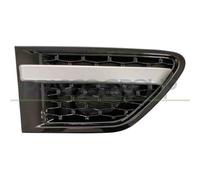 Griglia Nera Lucida/Argento Parafango Anteriore Destro Per LAND ROVER RANGE ROVE