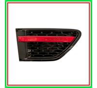 Griglia Nera-Rossa Parafango Anteriore Destro - Mod Autobiography Design Exclusi