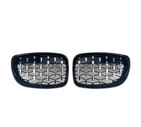 Griglia Parafango Anteriore Per BMW Serie 1 E81 E87 E82 E88 2007-2011 120i 120d 130i 135i Coupé Griglia Aspirazione Anteriore Radiatore Messa Auto Paraurti(Black-Silvery)
