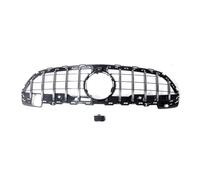 Griglia Parafango Anteriore Per Mercedes Per Benz W206 C180 C200 C300 C43 Per AMG GT Style Paraurti Superiore Griglia A Maglie Auto Paraurti(Argento)
