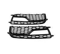 Griglia Parafango Anteriore Per S5 A5 2013 2014 2015 2016 Kit Paraurti A Nido D'ape 8T0807682M 2X Griglia Copertura Lampada Fendinebbia Anteriore Auto Paraurti(Nero lucido)