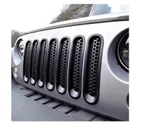 Griglia Paraurti Anteriore 1 Set/7 Pezzi Per Jeep Per Wrangler E Per Wrangler Per Unlimited 2007-10 11 12 13 14 2015 Nero Opaco Griglia Anteriore Kit Inserti Griglia In Rete Griglia Radiatore(Matte Bl