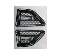 Griglia Paraurti Anteriore 2PCS Auto Side Fender Spoiler Scarico Vent Per Per Freelander 2 LR2 2008-2015 Auto Porta Laterale Griglia Di Sfiato Mesh Grill Copertura Fendinebbia(Nero)