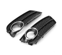 Griglia paraurti anteriore a nido d'ape compatibile con Audi A5 Coupe/Sportback 2008-2011 Cabriolet 2010-2011 Kit di copertura griglia fendinebbia(A-Style-Chrome Silve)