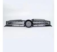 Griglia Paraurti Anteriore Auto Paraurti Anteriore Centro Superiore Griglia A Nido D'ape Maglia Griglie Radiatore Sportive Compatibile Con Per Golf 6 MK6 2009 2010 2011 2012 2013(Silver)