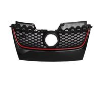 Griglia Paraurti Anteriore Compatibile con per Golf MK5 per Jetta per GTI 2006 2007 2008 2009 Auto Paraurti Anteriore Griglia A Nido d'Ape Maglia Griglie Centro Griglia Racing Grill(Red)