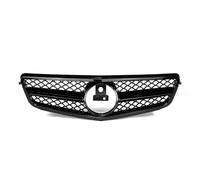 Griglia Paraurti Anteriore Cromata Argento Griglia Nera Stile GTR Per Benz Classe C W204 2008-2014 C180 C200 C250 C280 C350 Griglia Radiatore Anteriore(AMG-Glossy Black)