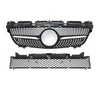 Griglia Paraurti Anteriore Diamond GT Style Griglia Centrale In Rete Per Mercedes Per Benz R172 SLK 2011-2015(Black)