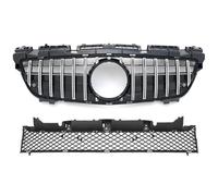 Griglia Paraurti Anteriore Diamond GT Style Griglia Centrale In Rete Per Mercedes Per Benz R172 SLK 2011-2015(GT Silver)