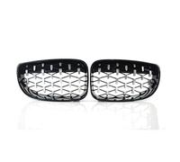 Griglia Paraurti Anteriore Griglia Anteriore Doppio Rene Per Serie 1 E81 E82 E87 E88 2007-2013 Parti Corsa Griglie Diamante(Chrome and black)